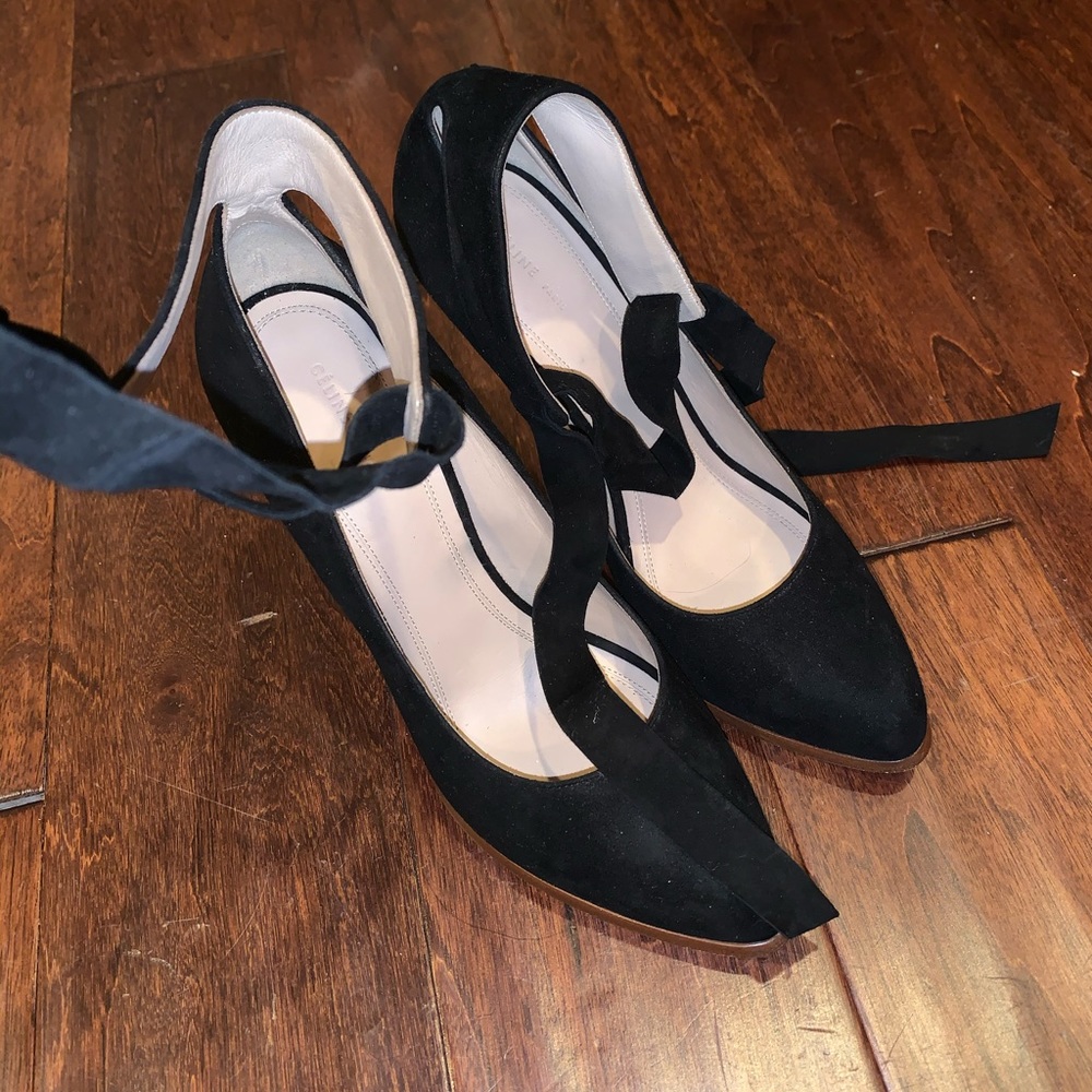 Celine Suede Heels